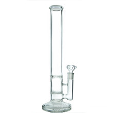 Tubo de agua de fumar de vidrio de 17 &#39;&#39; Straight Tube Honeycomb Hookah (ES-GB-518)